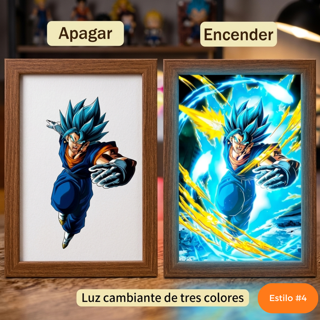 Cuadro Lumínico 4D | Dragon Ball ++