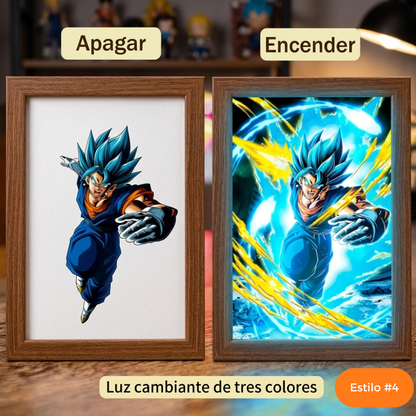 Cuadro Lumínico 4D | Dragon Ball ++