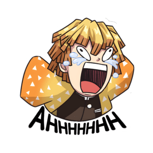 Demon Slayer - Zenitsu Sticker 1 - Ahhhhh